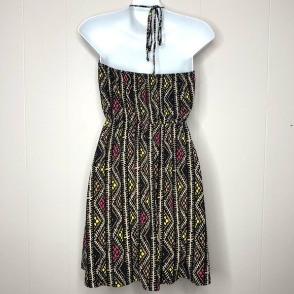 BCBGENERATION Tribal Surplice Halter Dress Size XS - Picture 6 of 8